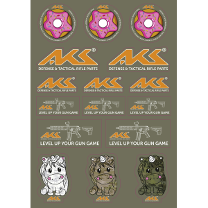 AKS Sticker Pack Unicorn & Donuts